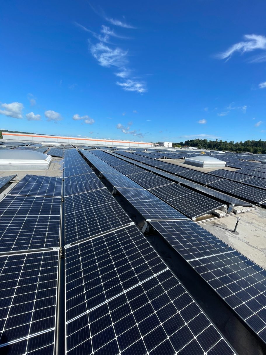 über 7.500m² PV-Module 1.286 kWp Anlage in Aitrach